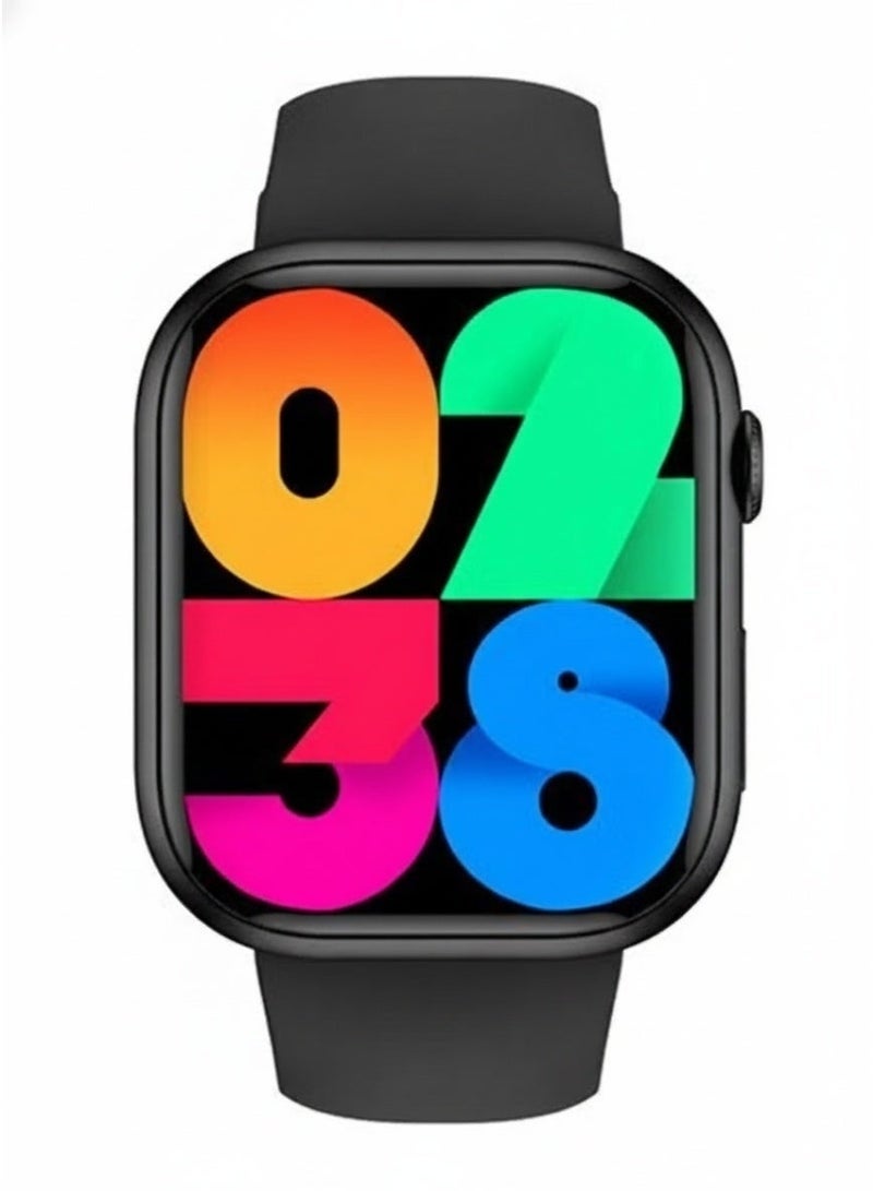 الذاكرة السريعة ساعة ذكي لحساب السعرات الحرارية و استقبال الرسائل و المكالمات الاصدار 9 و تدعم اللغة العربية  أسود - Image 3